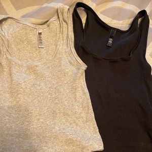 SKIMS RIBBED COTTON TANK